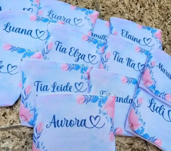 Necessaire Personalizada LUXO/ Bolsa Personalizada / Lembrancinha Personalizada