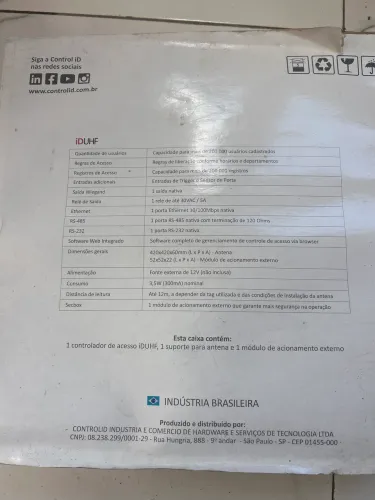 Antena tag control id