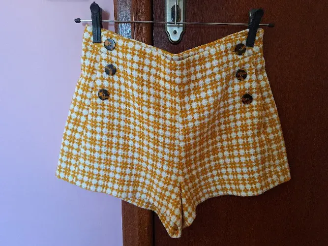Short Zara Tecido