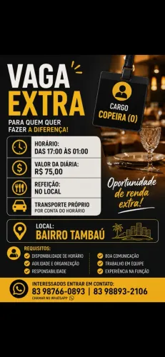 Extra para o turno da noite