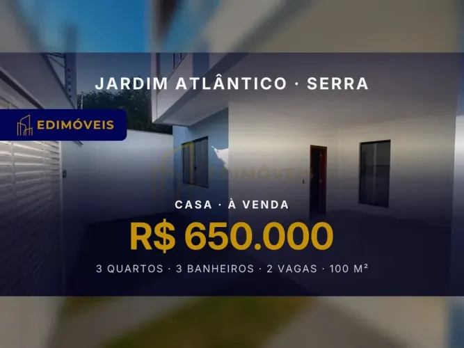 Casa 3 quartos em Jardim Atlântico, a poucos passos da praia, seu novo lar!