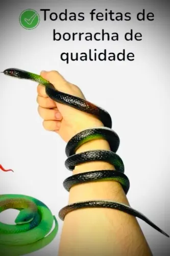 Serpente de Borracha Realista Cobra 80cm