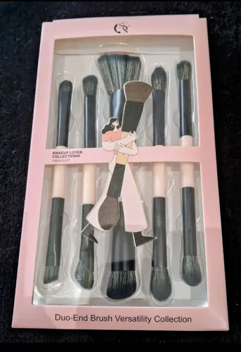 Kit com 5 Pincéis Duo para maquiagem 