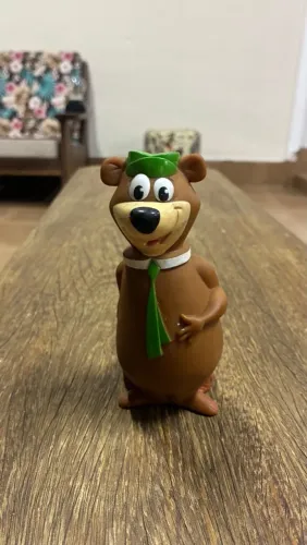 Boneco Antigo Zé Colmeia Estrela - Colecionável Hanna-Barbera (Vinil/Borracha)