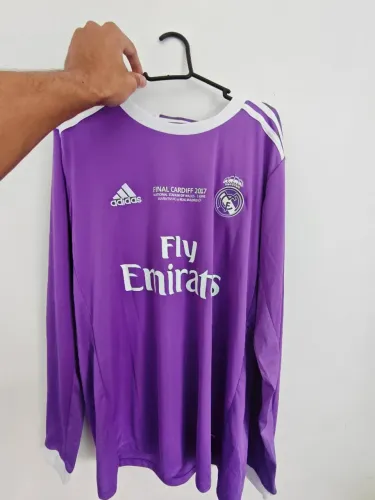 Camisa Real Madrid manga longa 2017 Cristiano Ronaldo
