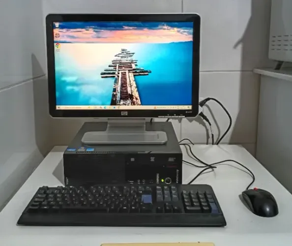 Computador Completo Lenovo Core i5 | 8GB RAM | SSD 120GB | Monitor HP 19" + Wi-Fi