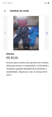 Kimono masculino infantil 