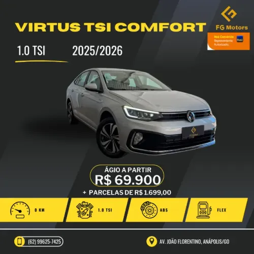 Volkswagen Virtus Comfort. 200 TSI 1.0 Flex 12V AUT 2026