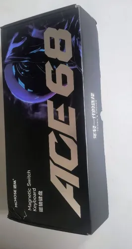 Teclado Magnético MCHOSE Ace68 65% C/ Cabo Magnético Roxo
