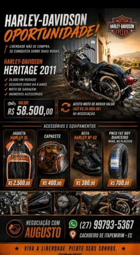 HARLEY DAVIDSON- IMPERDÍVEL!