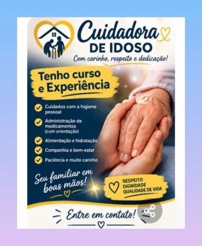 Se precisar pode chamar cuidadora de idoso ?
