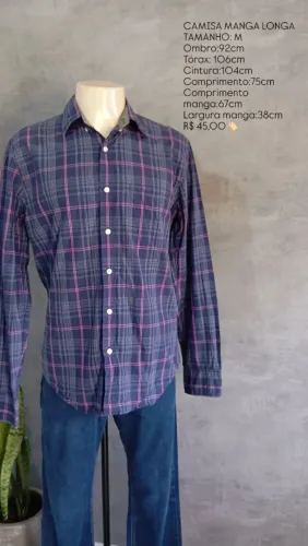 CAMISA SOCIAL MANGA LONGA 