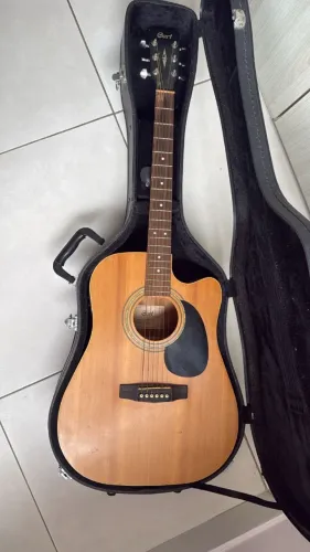 Violão Cort Original Folk Cutaway + Case Profissional