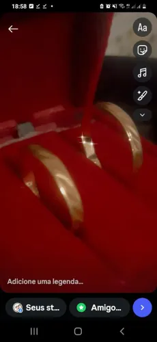 Vendo par de Aliança em Ouro 18k