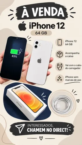 iPhone 12 64GB - Muito conservado