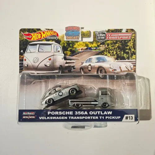 Hot Wheels Porsche 356A Outlaw & Volkswagen T1 Pickup FYT19 - Team Transport Premium 2019