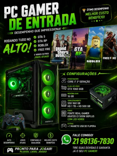 pc gamer i7 terceira geração