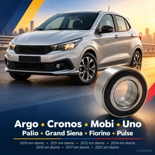 Rolamento Roda Dianteira c/ABS Fiat Argo Cronos Mobi Uno Palio ALR0064ABS - Nova