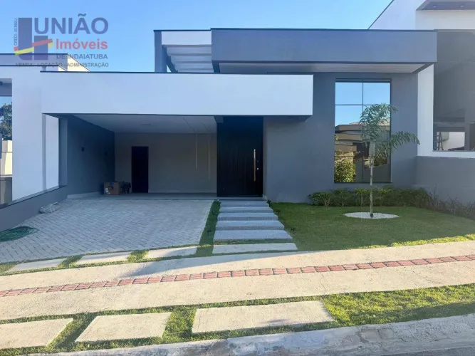 Casa Nova a venda em condomínio fechado de alto padrão em Indaiatuba/SP.