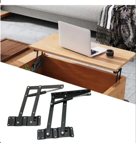 Estrutura De Elevação De Mesa Elevatória De 2 Peças, Amortecedores Hidráulicos