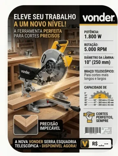 Serra Esquadria Vonder