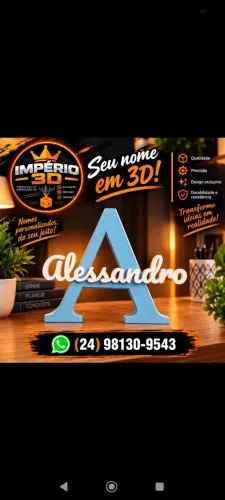 Letra personalizada 3D