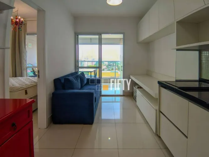 Apartamento 1 Dorm no Brooklin com Quadra de Tênis e Lazer Completo!