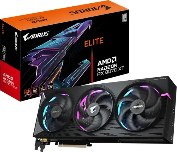 Placa de vídeo - RX 9070 XT Gigabyte Aorus Elite