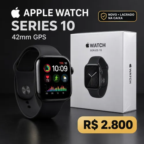 Apple Watch séries 10 GPS 42mm preto
