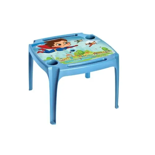 Mesa Infantil Azul Label Menino Heroi 25237 570x570x430mm