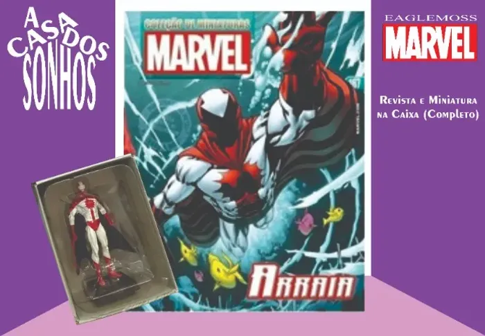 Coleção de Miniatura Marvel Eaglemoss Arraia Nº 167 Completo