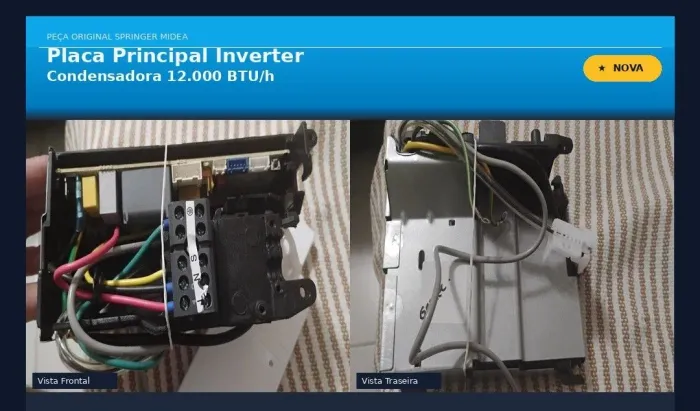 Placas eletrônicas de Ar condicionado Midea inverter, 12000 BTUs