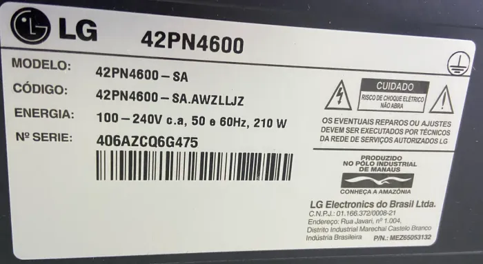 Tv plasma 42 polegadas