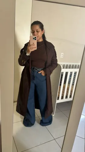 Trench coat em suede