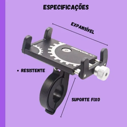 Suporte Universal P/ Celular Moto ou Bike *ENTREGA GRÁTIS*