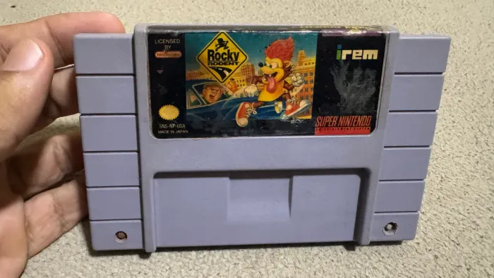Rocky Rodent 100% original Super Nintendo