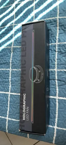 Ventilador Holográfico 3D Holoscope LED Fan + Caixa original