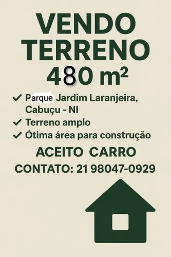 Terreno em Cabuçu Nova Iguaçu