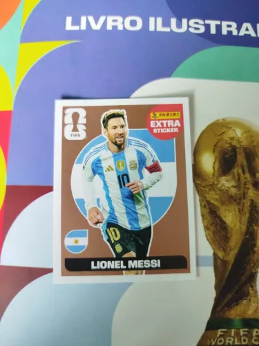 Figurinha do Messi de bronze da copa de 2026
