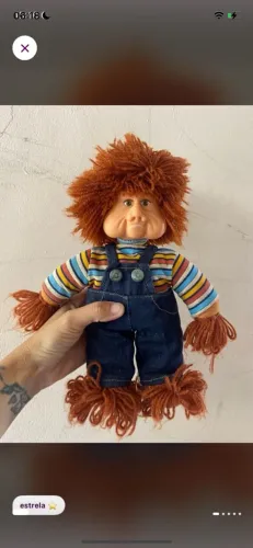 Boneco tamanho mini fofão da estrela