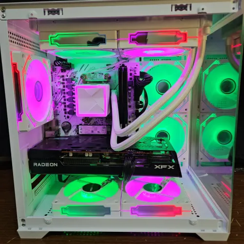 PC Gamer Ryzen + Rx XFX 3 Fans + Ran 16gb + SSD + Water Cooler, desconto no pix.