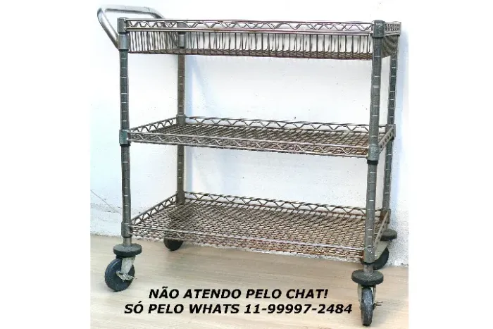 Carrinho de aço LEIA o anúncio