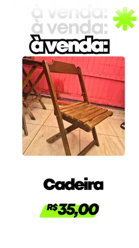 Cadeira dobrável 