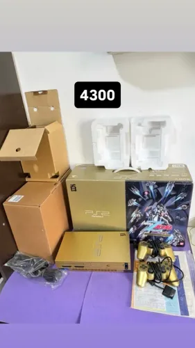 Console Playstation 2 fat gundam edition dourado ps2