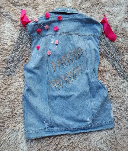 Jaqueta boiadeira personalizada Farofa da GKay 