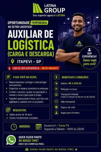 Auxiliar de Logística(Carga e Descarga)