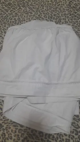 Saia para cama solteiro branca