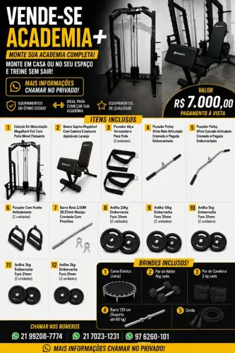 Aparelho de musculação completo