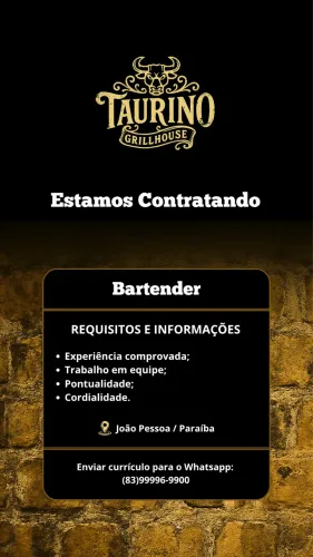 Vaga Bartender
