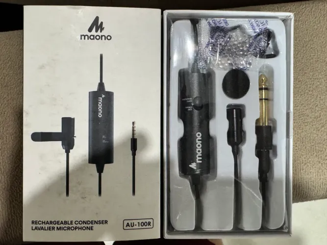 Microfone De Lapela Maono Au-100 - Condensador